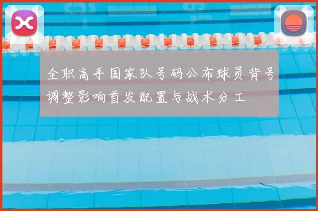 全职高手国家队号码公布球员背号调整影响首发配置与战术分工